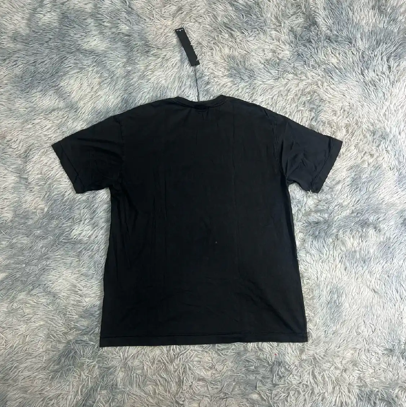 Stone Island Black Cotton T-Shirt for Men 0089