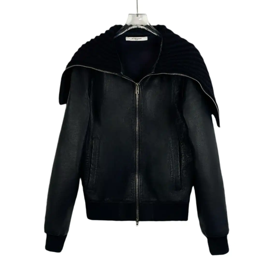 Givenchy Black Leather Men's Jacket 0089