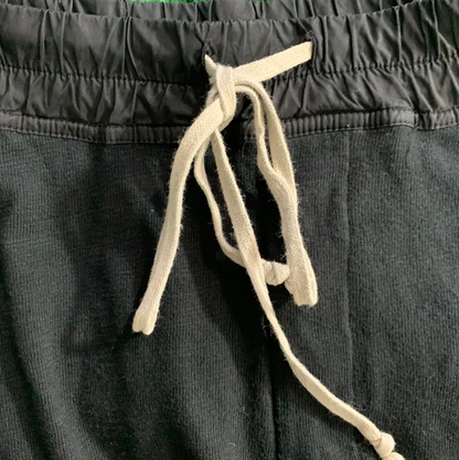 Rick Owens Black Cotton Casual Pants S-size 0089