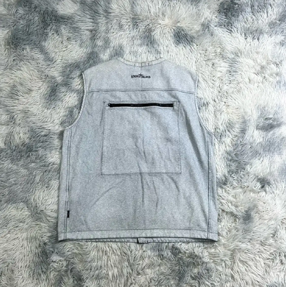 Stone Island Light Blue Men's Casual Vest 0089