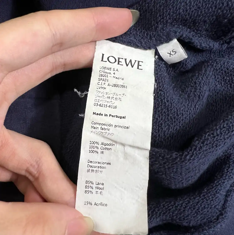 Loewe Black Cotton Men's Shirt XS Size 0089