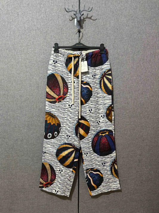 Loewe Colorful Embroidered Casual Pants 0089