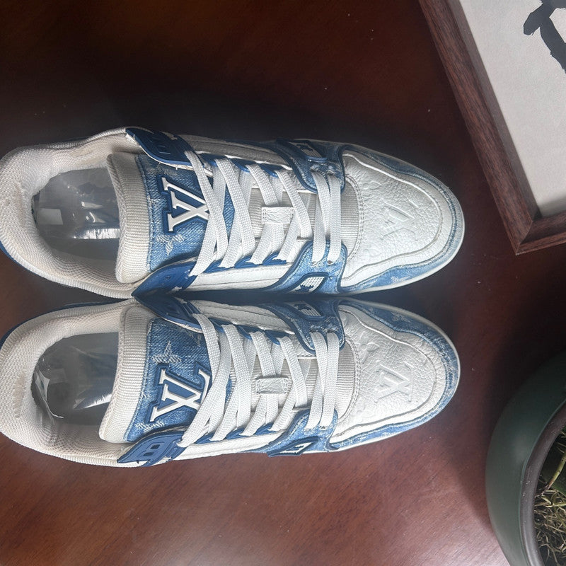 Louis Vuitton Denim Low Top Sneakers for Men and Women 0079