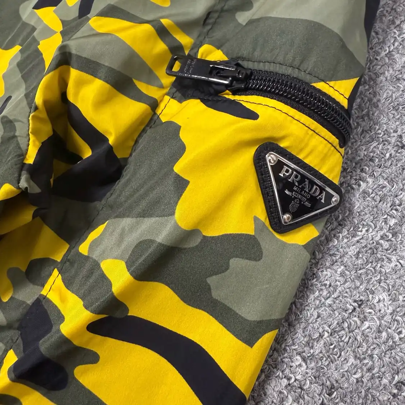 Prada Camouflage Nylon Hooded Jacket