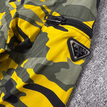 Prada Camouflage Nylon Hooded Jacket