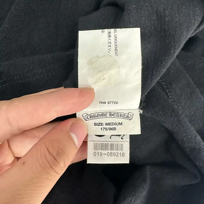 Chrome Hearts Black Cotton Short Sleeve T-Shirt 0089