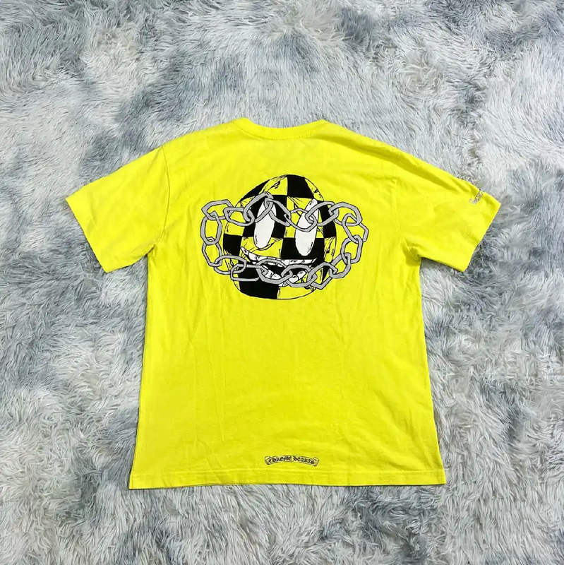 Chrome Hearts Yellow Cotton Men's T-Shirt 0089