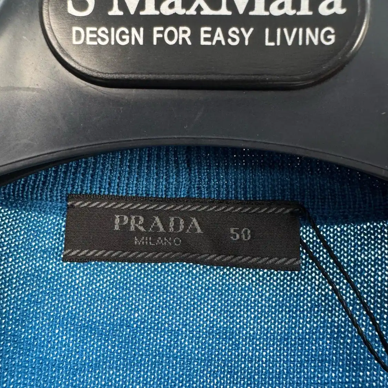 Prada Striped Cardigan in Blue for Men