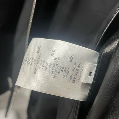 Givenchy Black Leather Men's Jacket with Hoodie 0089