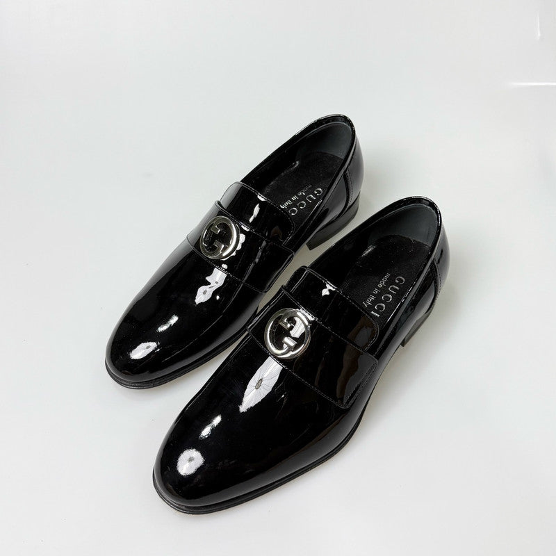 Gucci Patent Leather Slip-On Casual Shoes 0079
