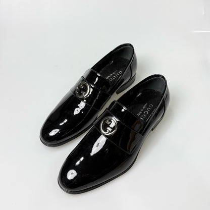 Gucci Patent Leather Slip-On Casual Shoes 0079