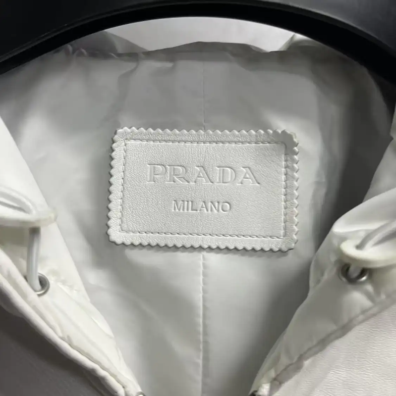 Prada White Cotton Men's Jacket L Size
