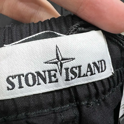 Stone Island Men's Black Cargo Shorts 0089