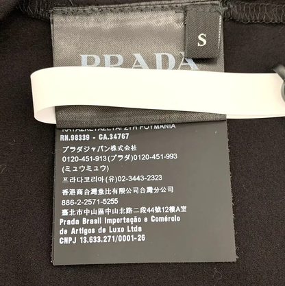 Prada Black Cotton Men's T-Shirt Size S