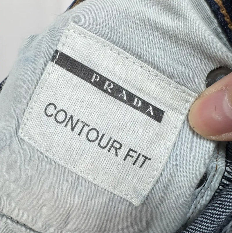 Prada Blue Denim Casual Pants for Men