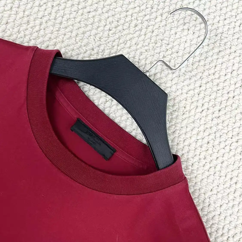 Prada Red Logo Cotton T-Shirt for Men