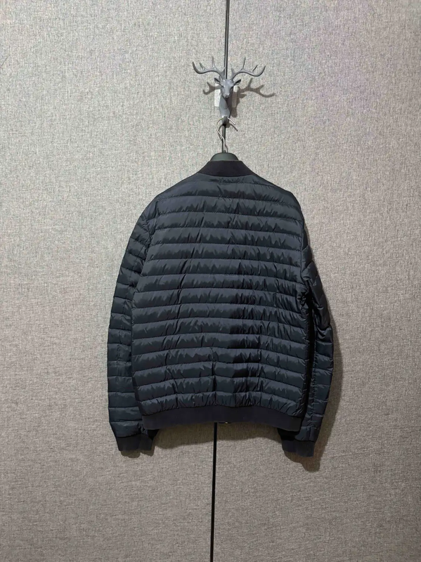 Prada Men's Navy Quilted Down Jacket