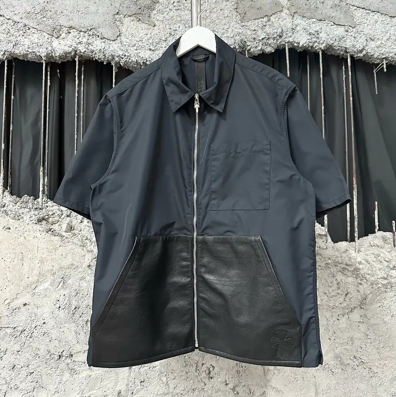 Chrome Hearts Black Logo Short Sleeve Shirt 0089