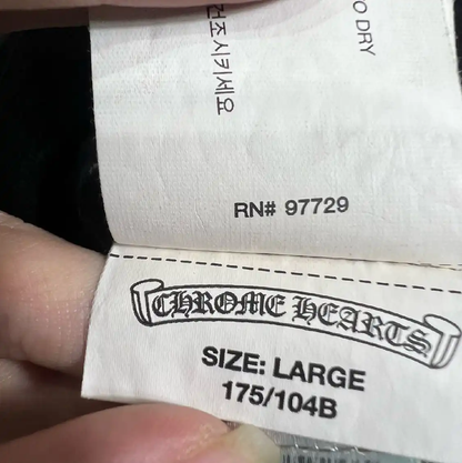 Chrome Hearts Black Long Sleeve Cotton Sweatshirt 0089