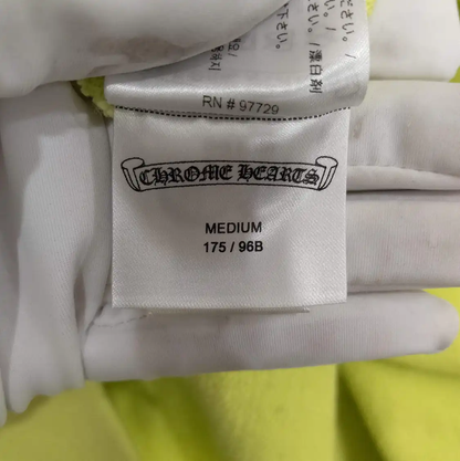 Chrome Hearts Men's Fluorescent Green Long Sleeve Hoodie 0089