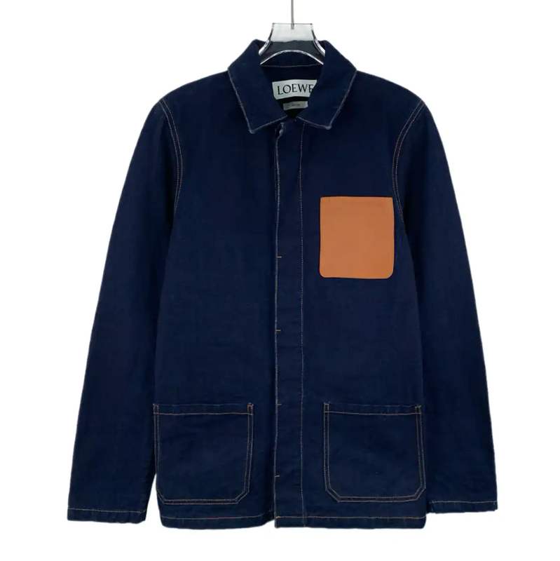 Loewe Men's Blue Cotton Casual Jacket 0089