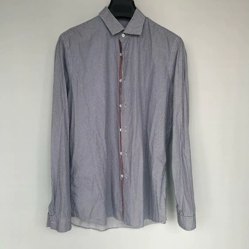Prada Gray Long Sleeve Men's Shirt