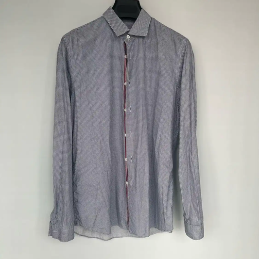 Prada Gray Long Sleeve Men's Shirt