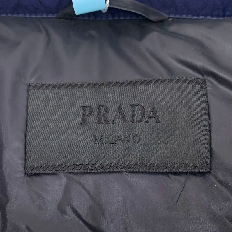 Prada Men's Down Jacket in Dark Blue