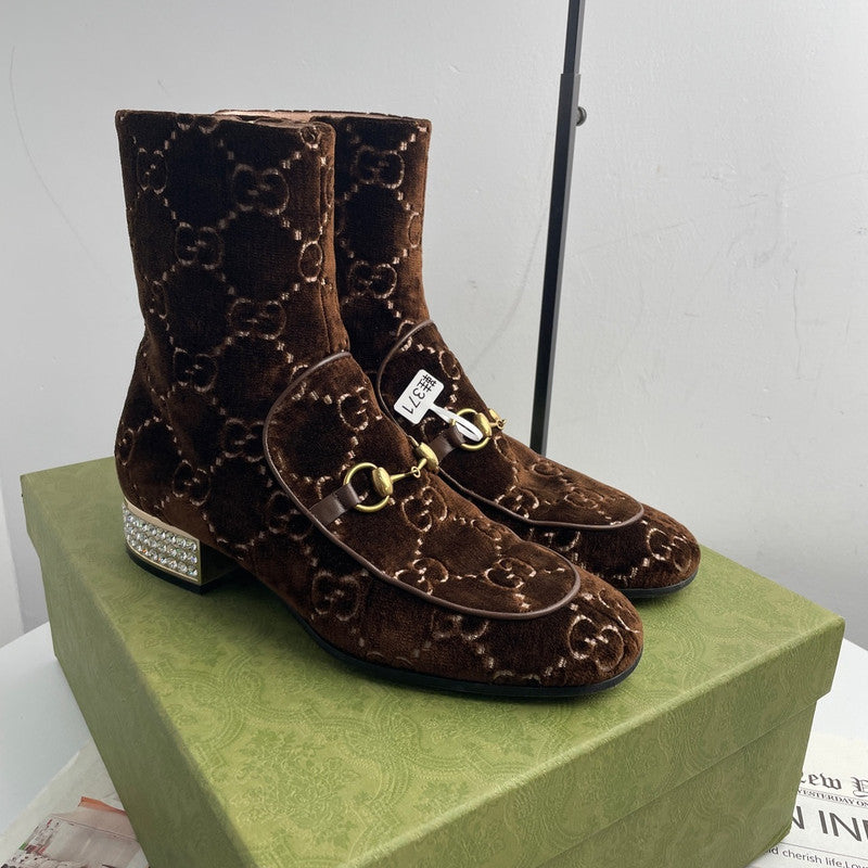 Gucci High-Top Velvet Casual Shoes for All 0079