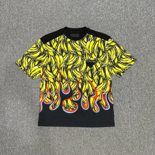 Prada Multicolor Graphic Cotton T-Shirt for Men