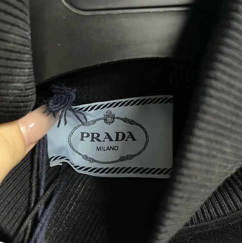 Prada Black Cotton Men's Sweatshirt