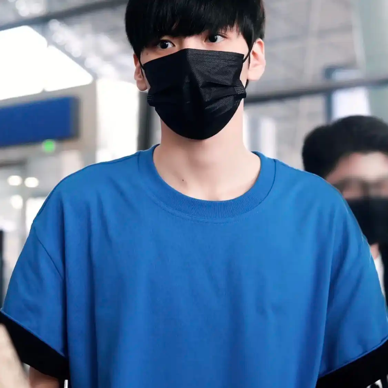 Prada Blue Cotton Logo Short Sleeve T-Shirt