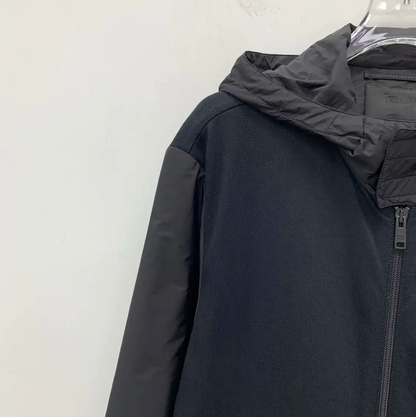 Prada Black Cotton Men's Hooded Jacket