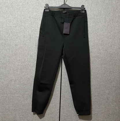 Prada Men's Black Casual Pants with Logo
