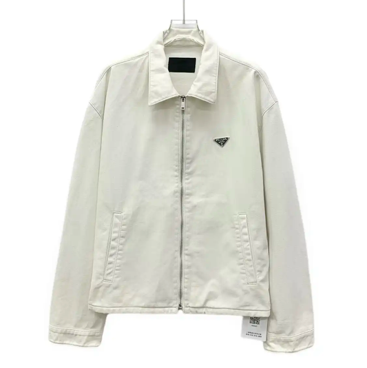 Prada Men's White Cotton Jacket Size L