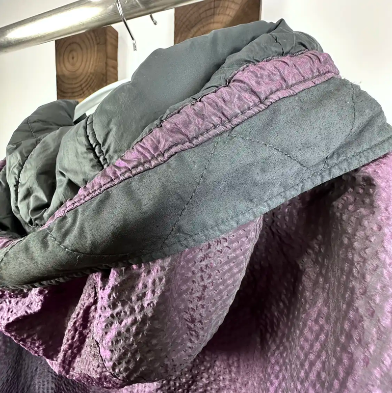 Stone Island Purple Cotton Blend Oversized Jacket 0089