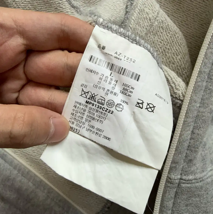 Comme des Garçons Gray Cotton Men's Hoodie 0089