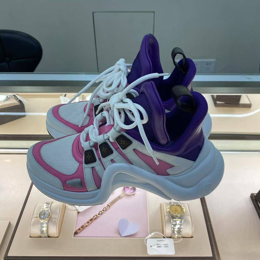 Louis Vuitton Archlight Sneakers in White Purple Pink 0079