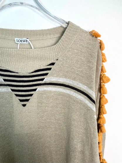 Loewe Brown Knitted Sweater for Men 0089