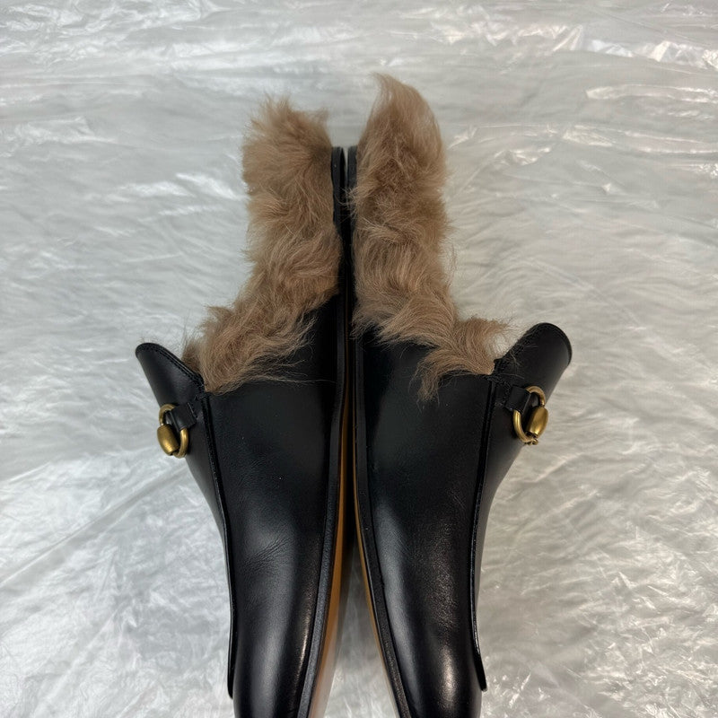 Gucci Black Wool Slip-On Loafers for Men 0079