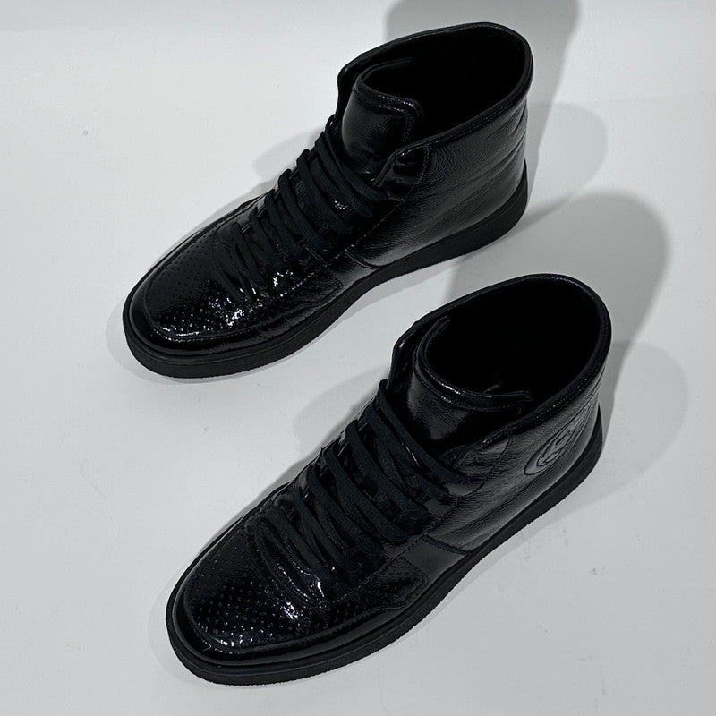 Gucci Stylish High-Top Sneakers in Black 0079