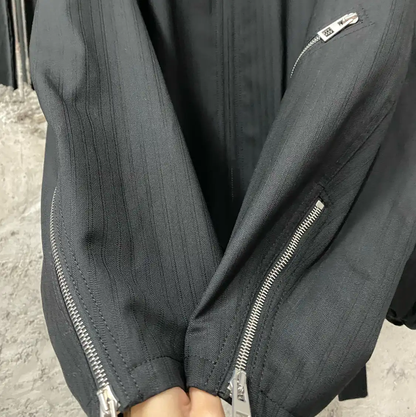 Loewe Black Long Sleeve Outerwear Jacket 0089