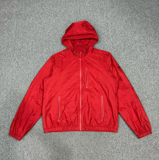 Prada Red Nylon Hooded Jacket for Men