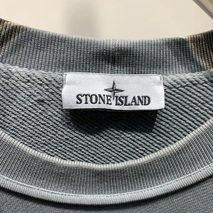 Stone Island Blue Cotton Men’s Sweatshirt 0089