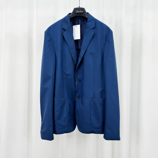 Prada Men's Long Sleeve Blue Nylon Jacket