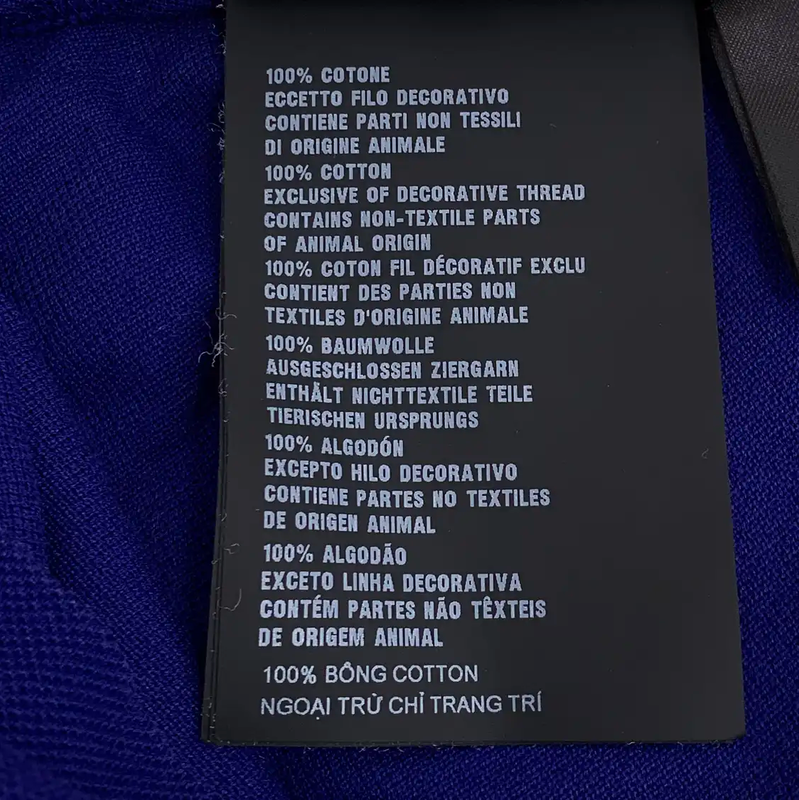 Prada Men's Cotton Polo Shirt in Deep Blue