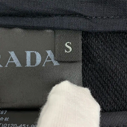 Prada Black Cotton Men's Hooded Jacket