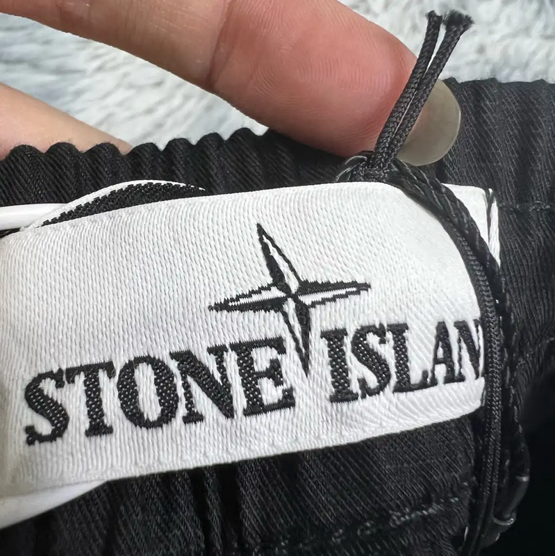 Stone Island Black Cotton Men's Shorts 0089