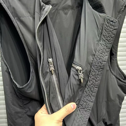 Chrome Hearts Black Cotton Sleeveless Jacket 0089