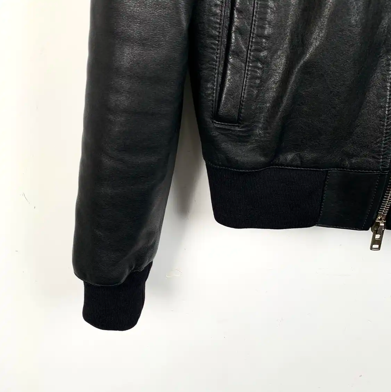 Givenchy Black Leather Men's Jacket 0089